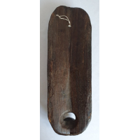 Afrikaans donker bruin houten masker 